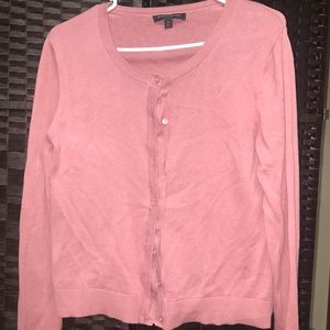 Mauve banana republic cardigan